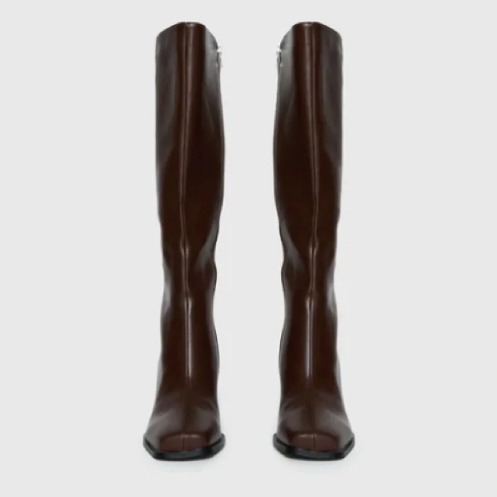 Renzo Knee-High Boots Brown - Picture 4 of 12